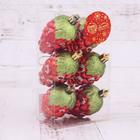 Украшение ёлочное "Малинка" (набор 6 шт) 6,5 см - Фото 2