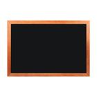 Доска магнитно-меловая 100х150 см, ЧЁРНАЯ, Calligrata, в деревянной рамке (морилка темная) - фото 2071904