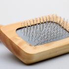 Пуходерка в деревянном корпусе, с каплями, 7.3×12.5 см - Фото 4