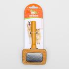 Пуходерка в деревянном корпусе, с каплями, 7.3×12.5 см - Фото 5