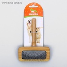 Пуходёрка, 8.5×13 см, с каплями, в деревянном корпусе - Фото 6