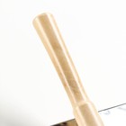 Пуходерка Wood большая узкая с каплями, 12×13 см, деревянная ручка - Фото 4