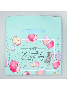 Пакет подарочный-коробка, 20×28×13 см Happy Birthday, упаковка, Me To You