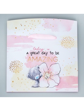 Пакет-коробка, 20x28x13 см «Today is a great day to be Amazing», упаковка, Me To You