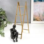 Фигура «Мыслитель на лестнице», чёрный с золотом, 30.6×6.7×16 см - Фото 5