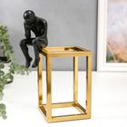 Сувенир полистоун, металл "Мыслитель" чёрный с золотом 22,5х10х13,5 см - фото 25315889