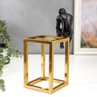 Сувенир полистоун, металл "Мыслитель" чёрный с золотом 22,5х10х13,5 см - фото 25315891