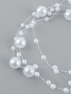 Жемчуг на леске, 3/8 мм, 9±0.5 м, белый - Фото 2