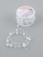 Жемчуг на леске, 3/8 мм, 9±0.5 м, белый - Фото 4