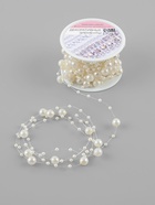 Жемчуг на леске, 3/8 мм, 9±0.5 м, цвет молочный - Фото 4