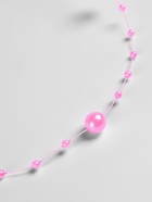 Жемчуг на леске, 3/8 мм, 9±0.5 м, розовый - Фото 3