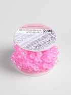 Жемчуг на леске, 3/8 мм, 9±0.5 м, розовый - Фото 5