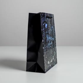 

Пакет голография вертикальный «С Новым годом», MS 23 × 18 × 10 см