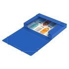 Папка-короб на резинке А4, 700 мкм, корешок 40 мм, пластик, синяя, до 300 листов - Фото 5