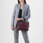 Сумка женская, отдел на молнии, наружный карман, длинный ремень, цвет бордовый - Фото 4
