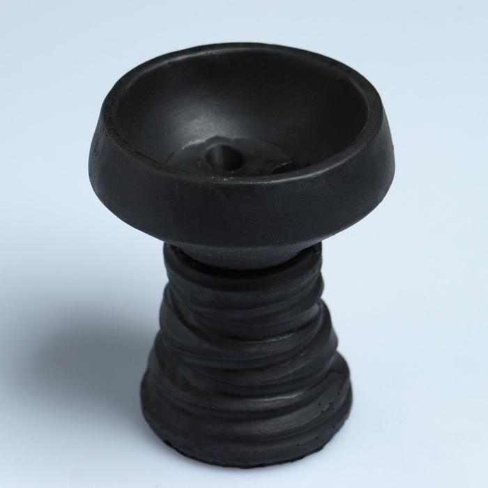 Чаша, глиняная,  d=6.7 см 8.5х6.7 см , черная