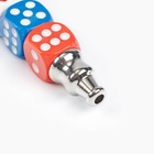 Трубка для курения «Игральные кости», 5 сеточек, 8×3×2 см - Фото 3