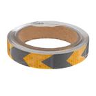 Светоотражающая лента, самоклеящаяся, черно-желтая, 2 см × 8 м - Фото 2