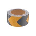 Светоотражающая лента, самоклеящаяся, черно-желтая, 5 см × 5 м - Фото 4