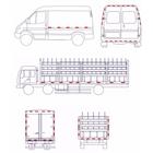 Светоотражающая лента, самоклеящаяся, красно-белая, 5 см × 10 м - Фото 4