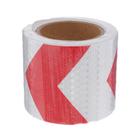 Светоотражающая лента, самоклеящаяся, красно-белая, 10 см × 15 м - Фото 3