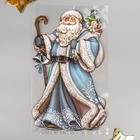 Объёмная наклейка Room Decor "Дед Мороз в синей шубе" 24х41 см - фото 109232459