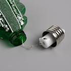 Набор ёлочных шаров «Ёлочки зелёные» 3 шт., батарейки, 5 LED, свечение белое - Фото 3