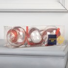Набор ёлочных шаров «Шары с еловыми шишками» 3 шт., батарейки, 5 LED, свечение тёплое белое - фото 6338980