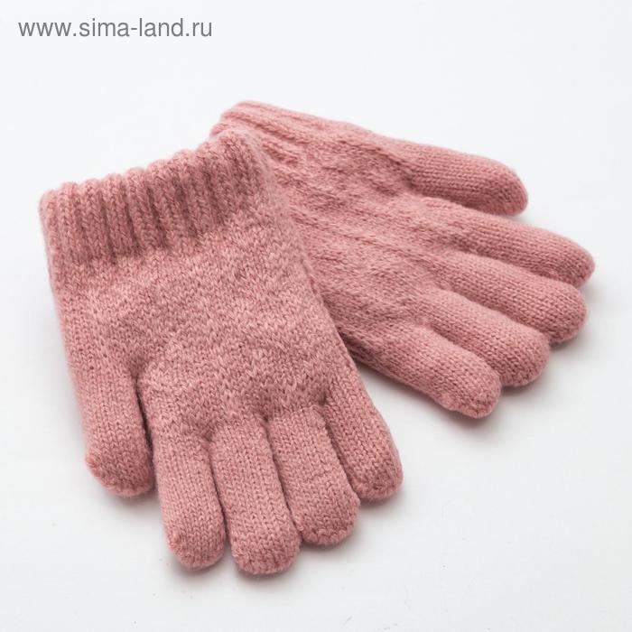 Перчатки детские MINAKU «Радуга», цвет розовый, размер 4 (7-8 лет) - Фото 1
