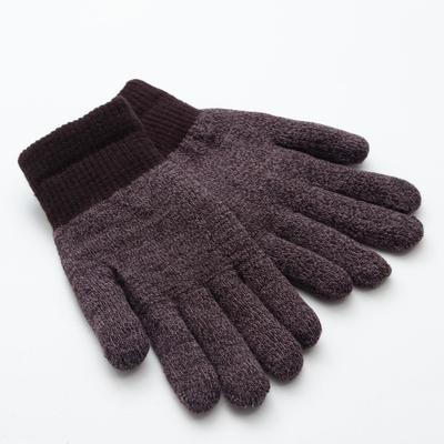 Перчатки мужские MINAKU «Меланж», размер 8-9, коричневые