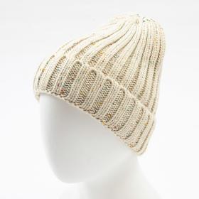 Шапка MINAKU с подворотом, цвет бежевый, размер 52-54  (артикул 5137859)  большой выбор товаров оптом и в розницу по низким ценам с доставкой