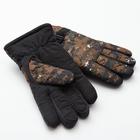 Перчатки зимние мужские MINAKU "Хаки", цв.зеленый, р-р 9 (27 см) - фото 9567328