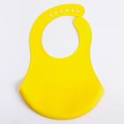 Нагрудник детский силиконовый с карманом «Ананасик» - фото 45681254