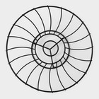 Фруктовница Доляна, 24,5×24,5×11 см, цвет чёрный - фото 4314267