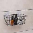 Корзина для мелочей Доляна, 29×12×12 см, чёрная - Фото 3