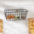 Корзина для мелочей Доляна, 29×12×12 см, чёрная - Фото 1