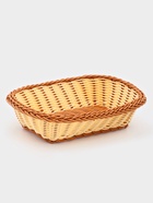 Корзинка фруктов и хлеба Доляна «Молочный шоколад», 24×17 см, пластик, плетёная, молочная - Фото 5