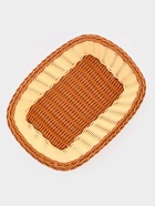 Корзинка фруктов и хлеба Доляна «Молочный шоколад», 24×17 см, пластик, плетёная, молочная - Фото 4