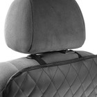 Накидка-незапинайка на спинку сиденья Cartage, экокожа, с карманом, 60 х 40 см, черный - Фото 5