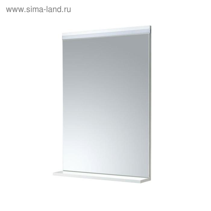 Зеркало Aquaton «Рене 60», 600х850 мм, LED светильник, полка - Фото 1