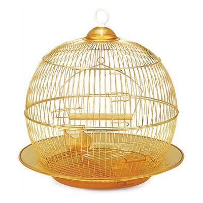 Клетка Triol для птиц, 35×33 см, золото