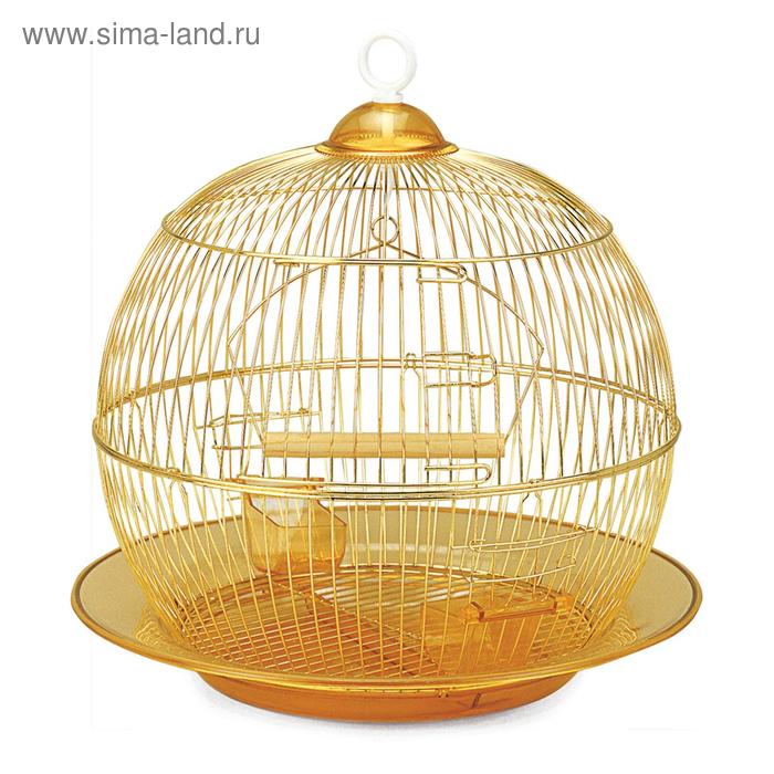 Клетка Triol для птиц, 35×33 см, золото - Фото 1