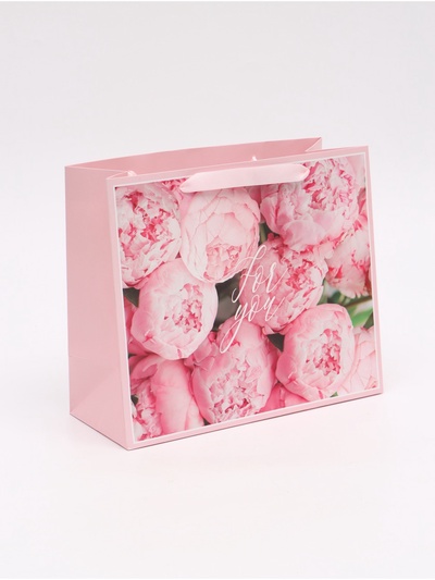Пакет подарочный ламинированный, упаковка, For you, ML 27×23×11.5 см