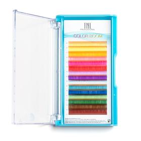 

Цветные ресницы на ленте TNL Color boom MIX 0.10, 11 мм, изгиб D, 16 линий