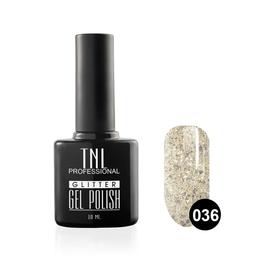 

Гель-лак TNL Glitter, №36 Серебряный с крупными блёстками, 10 мл