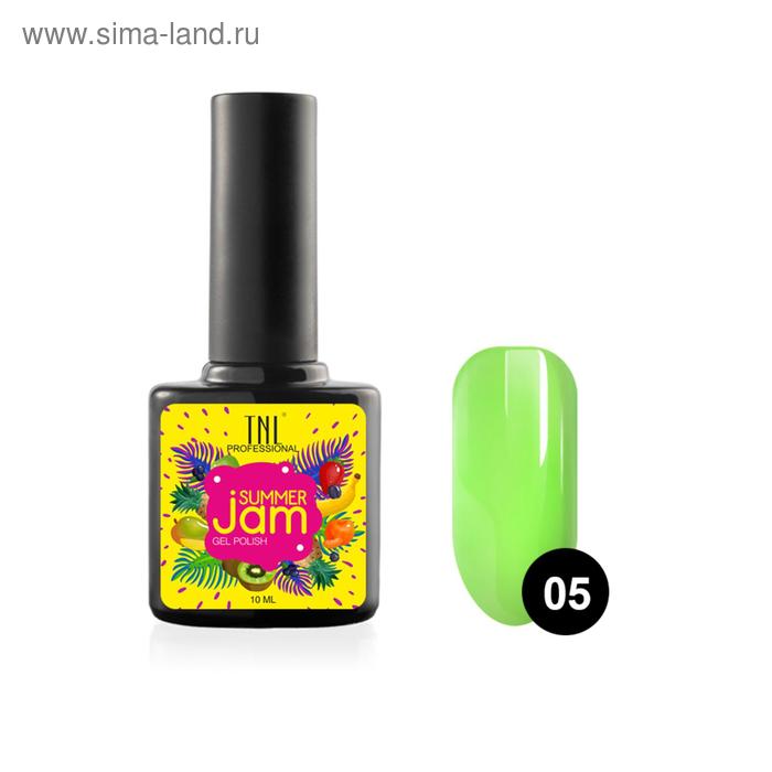 Гель-лак TNL Summer Jam, №05 неоновый салатовый, 10 мл - Фото 1