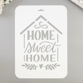 Трафарет пластиковый "HOME" 22х31 см