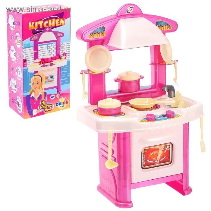 Игровой модуль «Кухня» с набором посуды, МИКС - Фото 1