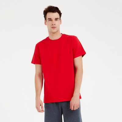Футболка мужская MINAKU: Basic line MAN, размер 48, красная