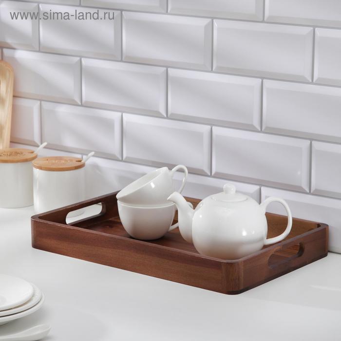 Поднос «Тропики», 36×24×4,4 см, акация